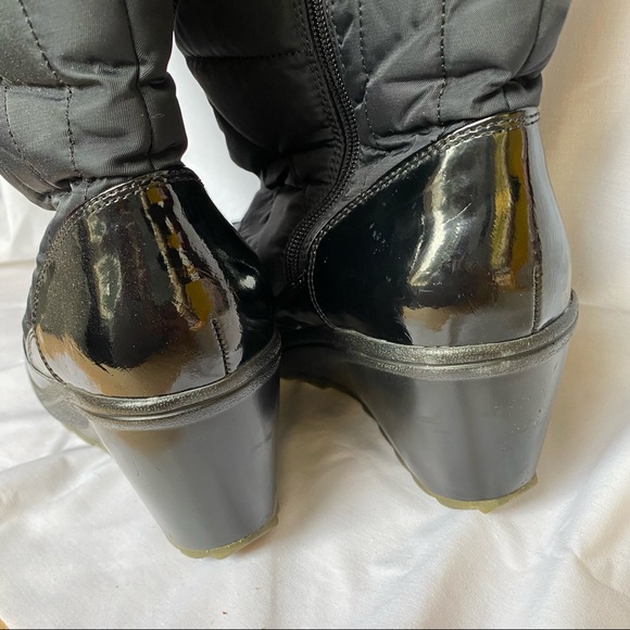Cougar Black Tall Wedge Boots 10 - Picture 6 of 10